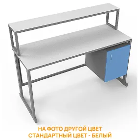 стол лабораторный с керамикой слк 21.002 (белый)