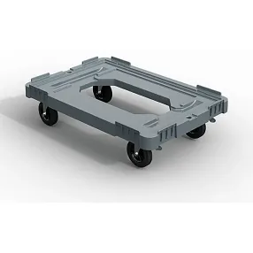 пластиковая тележка 600х400 мм для транспортировки контейнеров (с отверстием)