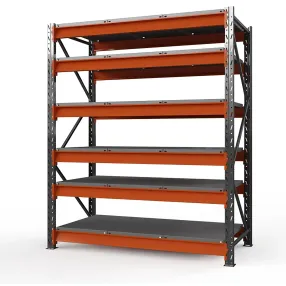 стеллаж оптима 3500х2500х785 (6 ярусов, настил металл)