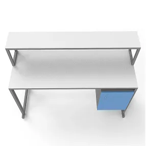 стол лабораторный с керамикой слк 21.002 (белый)