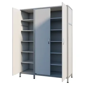 шкаф лабораторный для одежды стр мд-ал 108.05 (белый)