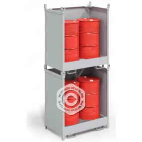 поддон для 2-х бочек штабелируемый пбш-02 (закрытый)