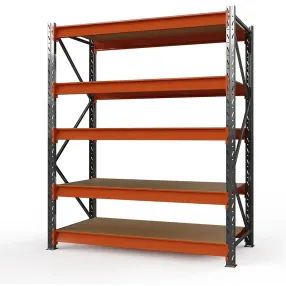 стеллаж оптима 3000х2500х785 (5 ярусов, настил фанера)