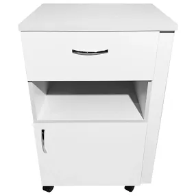 тумба медицинская md тм 13.01 с подъёмным столиком (белый)