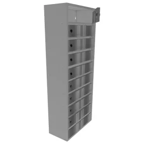 почтовый ящик «орион м» с дверцами из нержавеющей стали 9 секций