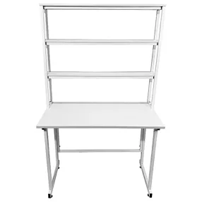 стол лабораторный с надстройкой слн 16.002 (белый)