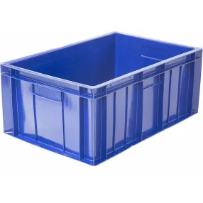 ящик п/э мясной 600х400х250 сплошной с закрытыми ручками арт. 204.02