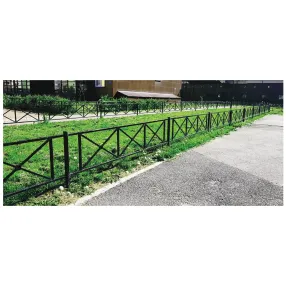 стойка ограждения газонного поворотная левая