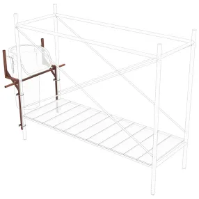 кронштейн для мусоросбросов, крепление к лесам