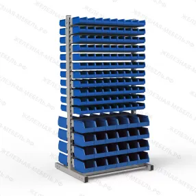 стеллаж двусторонний №89 (1835х950х760)