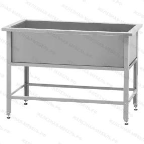 ванна моечная вмсн 1350 (1350х700х860) «norma ral», 1 м/о 1250х600х350 (ножка угл.)