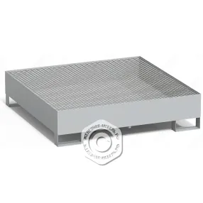 поддон для хранения 4-х бочек пдб-04п, настил пвл, ширина 1250