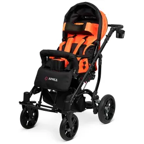 кресло-коляска эвита нео (черно-оранжевая, литая)