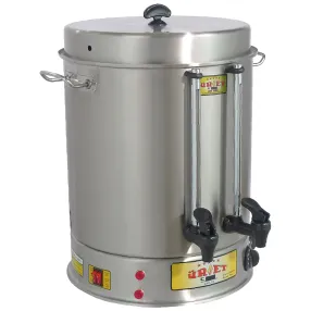 самовар электрический автоматический с термостатом и заварным блоком uret (22 л)