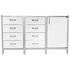 стол-тумба лабораторная med 12.022al (белый)