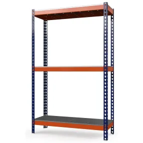 стеллаж металлический профи-т 2000х1240х455 (3 перфорированные оцинкованные мет. полки)