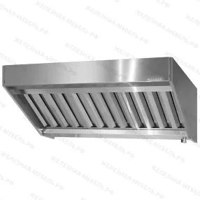 зонт приточно-вытяжной полуоткрытый зппб 400х600х1000 «base» пристенный